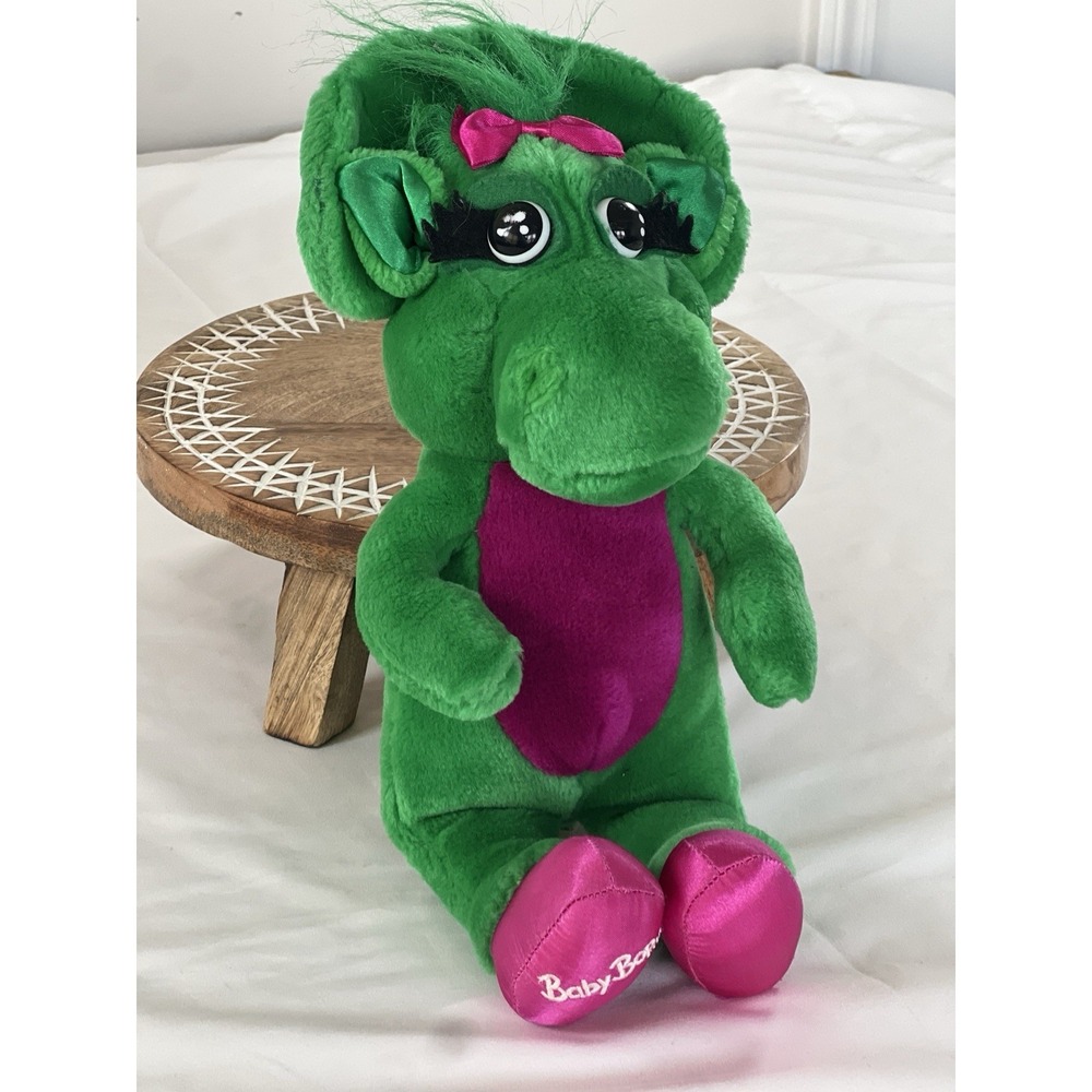 Vintage Baby Bop Plush Toy 13" Closed Mouth Stuffed Barney Lyons Group 1992 90s